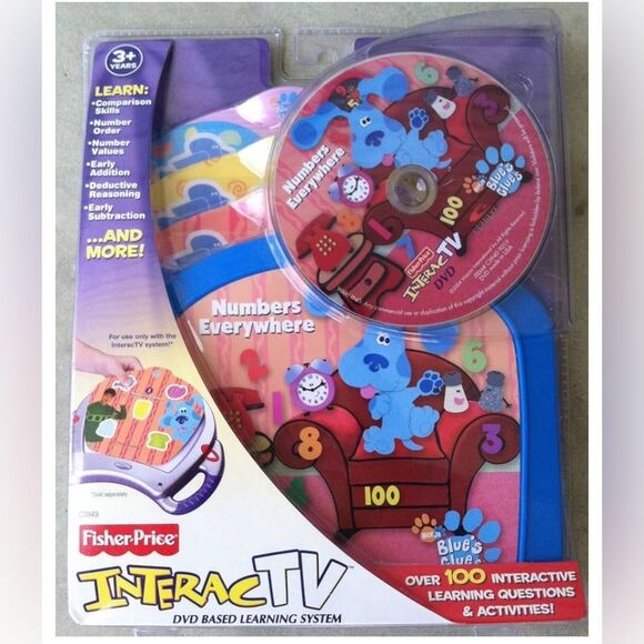 New Fisher Price Interact TV DVD Blues Clues Numbers Everywhere - Picture 1 of 5